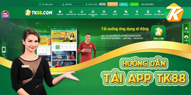 Hướng dẫn tải app TK88